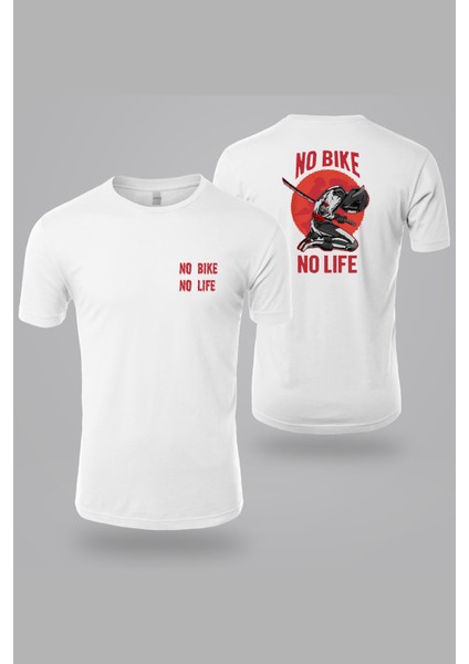 No Bike No Life Baskılı Tişört