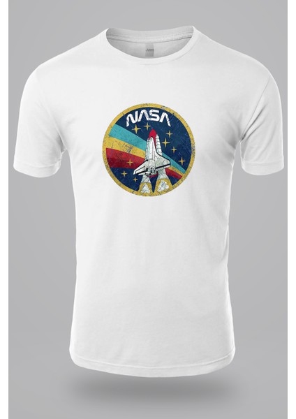 Nasa Retro Baskılı Tişört