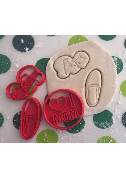 Anneler Günü Kurabiye Kalıbı 3'lü Set