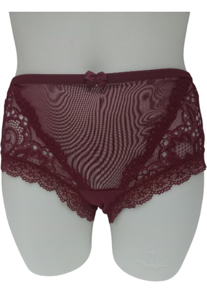 Elifimbutik Mavi-Bordo-Pembeden Oluşan 3'lü Geniş Beden Külot