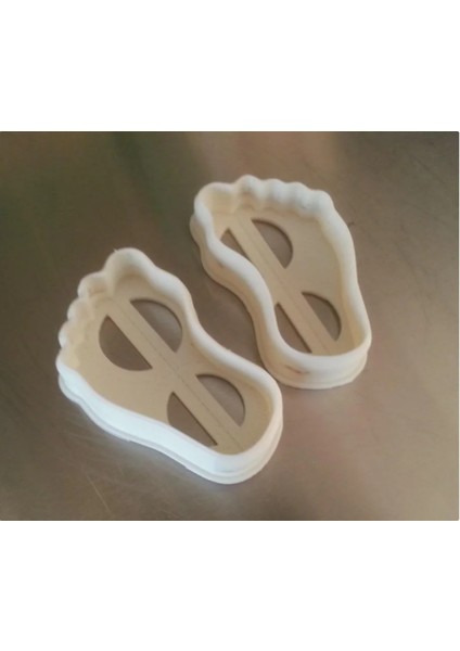 Bebek Ayak Kurabiye Kalıbı - Sol-Sağ Çiftli