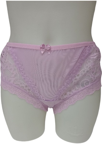 Elifimbutik Bordo-Pembe-Mürdüm-Lila-Mor Reklerinden Oluşan 5'li Geniş Beden Külot modelleri