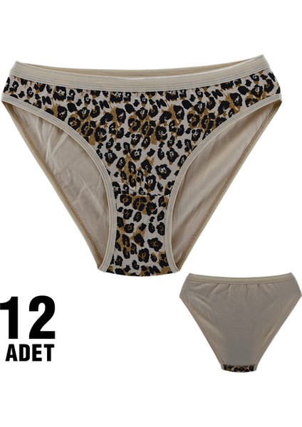 0740 Leopar Kadın Bikini 12'li modelleri