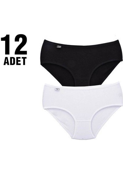 Renkli Likralı Kadın Bato Külot 12'li fiyatları