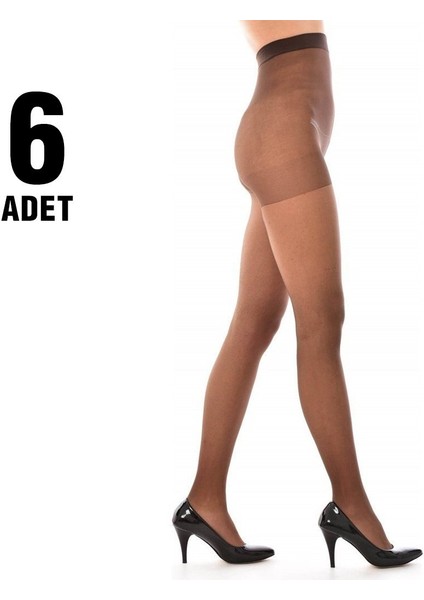 15 Den Mat Süper Ince Bayan Külotlu Çorap 6'lı