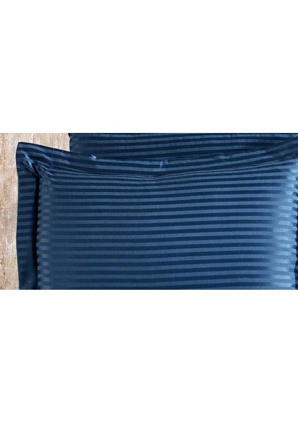 Bella Bambu Jakar Kumaş Indigo Ikili Oksford 60X80 cm Yastık KILIFI-1343