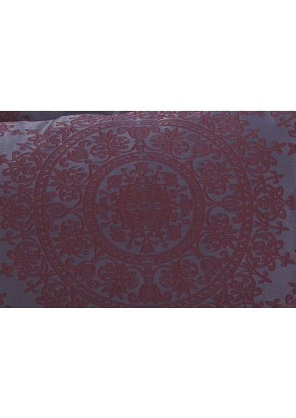 Tiara Bambu Jakar Kumaş Bordo Ikili Oksford 60X80CM Yastık Kılıfı - 1361