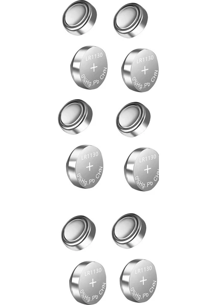 Ata Elektronik Kronometre Pili  - 1 Kart 10 Adet  AG10 LR1130 LR54 389 Alkalıne Pil AG10 Pil LR54 Pil LR1130 Pil LR1131 Pil L1131H Pil 189 Pil 389 Pil 390 Pil Swach PILI10'LU Paket