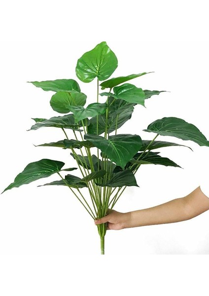 Yapay Çiçek Demet Pothos Yeşil 18DAL 70CM Salon Çiçeği Yapay Bitki