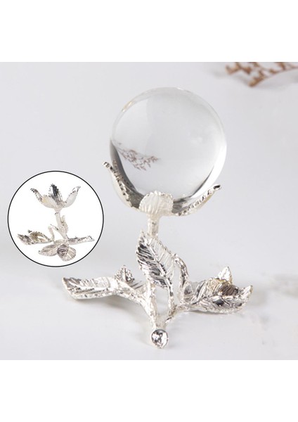 Metal Çiçek Ekran Stand Kristal Top Masaüstü Kaya Tutucu Taban Ev Dekoru Büyük (Yurt Dışından) indirimleri