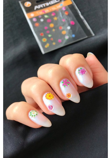 Çiçekler Tırnak Sticker , Nail Sticker, Nail Art fırsatları