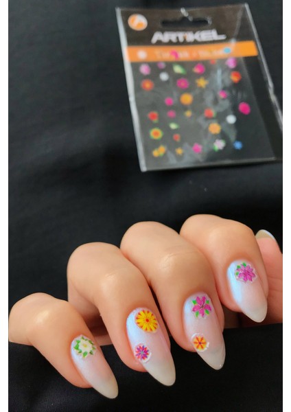 Çiçekler Tırnak Sticker , Nail Sticker, Nail Art indirimleri