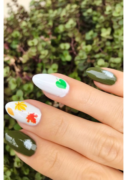 Yapraklar Tırnak Sticker , Nail Sticker, Nail Art modelleri