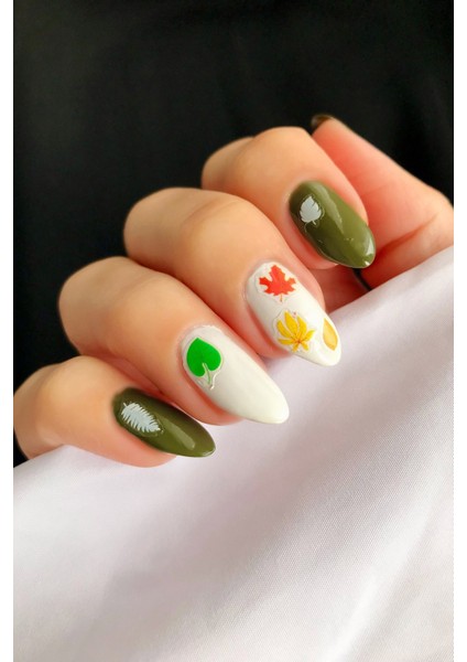 Yapraklar Tırnak Sticker , Nail Sticker, Nail Art indirimleri