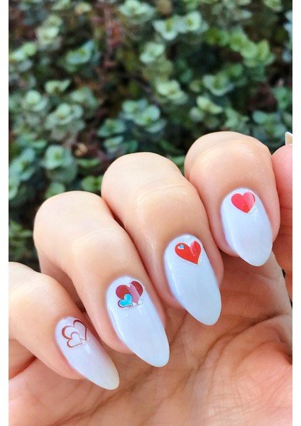 Kalpler Tırnak Sticker , Nail Sticker, Nail Art