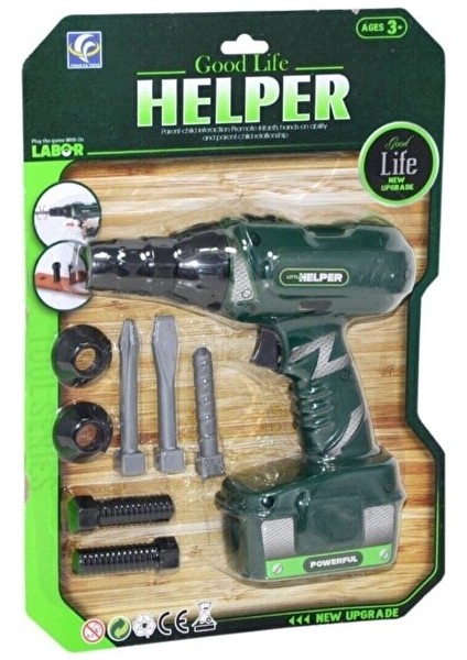 Kartela Pilli Matkap Erkek Çocuk Tamir Oyun Seti