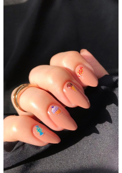 Şekerlemeler Tırnak Sticker , Nail Sticker, Nail Art