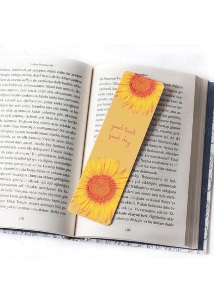 Kitap ayracı, ayçiçeği 2 adet
