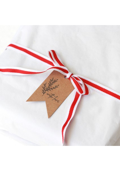 Etiket with love, leaves 20 adet