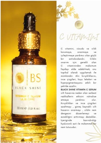 Black Shine Vitamin C Serum %20 - 30 ml