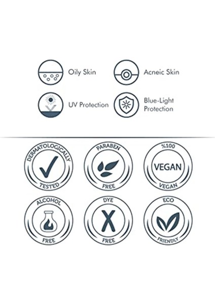 Yağlı Ciltler Için Mat Bitişli Güneş Kremi 50+ Spf Dry-Touch Protection - Mattifier & Oil Control M