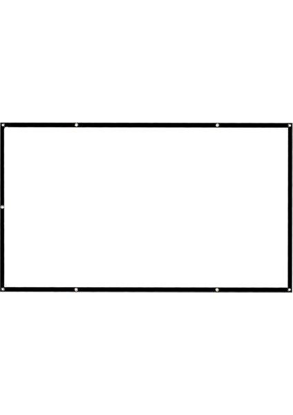 Projektör Ekranı 60-150INCH Ev Sineması Sineması Kapalı Dış Mekan 84 (172X128CM) 4: 3 (Yurt Dışından)