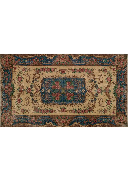 Eşsiz Anadolu Vintage Eskitme El Dokuma Halı 144 x 245 cm 9748