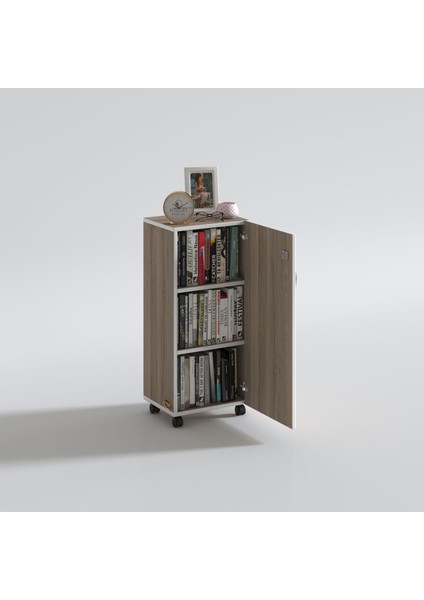 Kenzlife mutfak dolabı zehra 088*030*032 crd kilitli tekerlekli banyo evrak ofis kitaplık ayakkabılık kiler modelleri