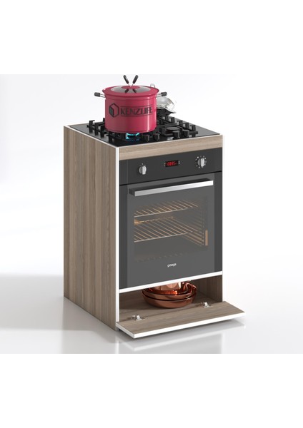 Kenzlife ankastre modülü kabini berilyum crd fırın ocak dolabı kapaklı fiyatları