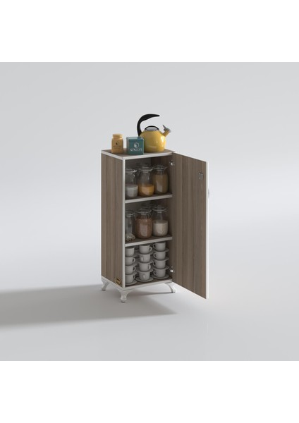 Kenzlife mutfak dolabı zehra 088*030*032 crd kilitli ayaklı banyo evrak ofis kitaplık ayakkabılık kiler