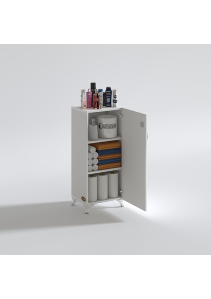 Kenzlife mutfak dolabı zehra 108*030*032 byz kilitli ayaklı banyo evrak ofis kitaplık ayakkabılık kiler