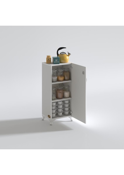 Kenzlife mutfak dolabı zehra 108*030*032 byz kilitli ayaklı banyo evrak ofis kitaplık ayakkabılık kiler