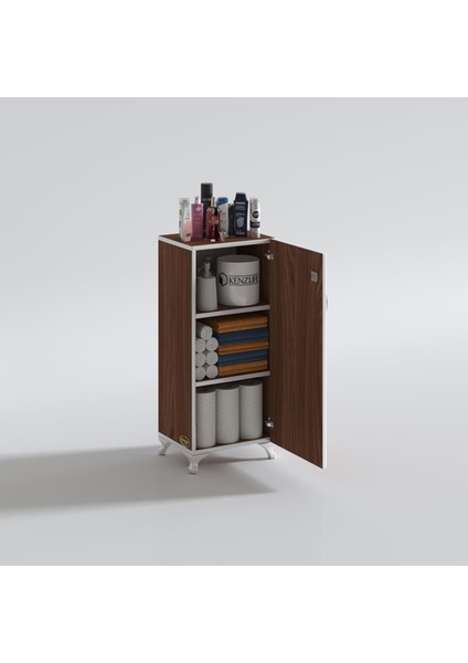 Kenzlife mutfak dolabı zehra 108*030*032 cvz kilitli ayaklı banyo evrak ofis kitaplık ayakkabılık kiler