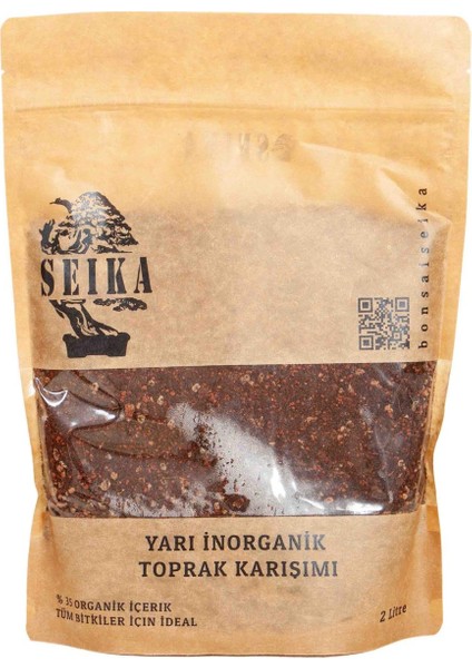 Yarı İnorganik Toprak Karışımı Bonsai, Sukulent, Kaktüs TK02 (2 Litre)