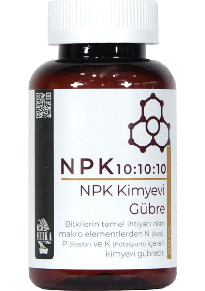 NPK 10:10:10 - Dengeli Kimyevi Gübre (200 ml) Bonsai Gübresi