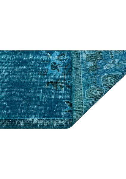 Eşsiz Anadolu Vintage Eskitme El Dokuma Halı 124 x 243 cm 9762
