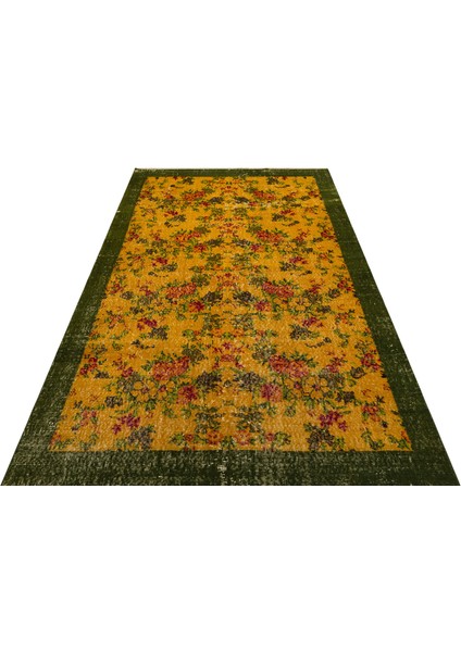 Eşsiz Anadolu Vintage Eskitme El Dokuma Halı 148 x 251 cm 9765