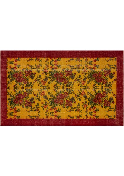 Klasik Modern Vintage Eskitme El Dokuma Halı 144 x 233 cm 9769