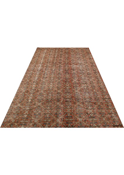 Özel Vintage Eskitme El Dokuma Halı 158 x 263 cm 9779