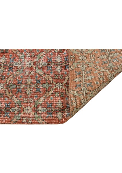 Özel Vintage Eskitme El Dokuma Halı 158 x 263 cm 9779