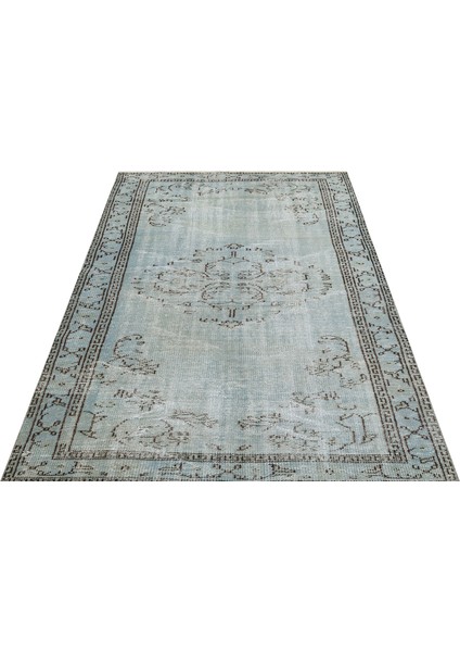 Klasik Modern Vintage Eskitme El Dokuma Halı 136 x 214 cm 9782