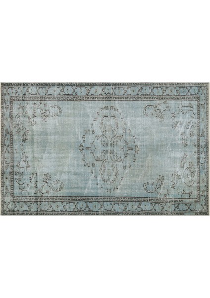 Klasik Modern Vintage Eskitme El Dokuma Halı 136 x 214 cm 9782