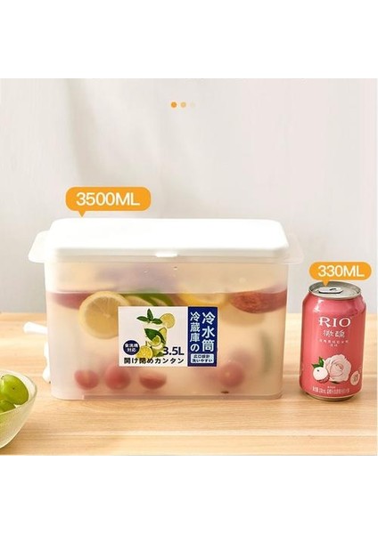 Musluk Soğuk Su Şişesi ile 3,5l Su Sürahi Su Isıtıcısı Çaydanlık Limon Suyu Sürahi Mutfak Drinkware Konteyner Isıya Dayanıklı Sürahi | Su Torbaları