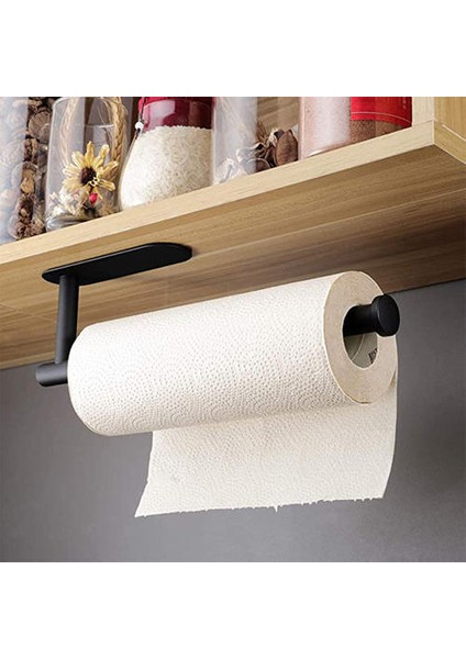 Mutfak Kendinden Yapışkanlı Aksesuarları Kabine Altında Kağıt Rulo Raf Havlu Tutucu Doku Askı Banyo Tuvalet Için Depolama Raf 1 Adet | Depolama Tutucular ve raflar fiyatları