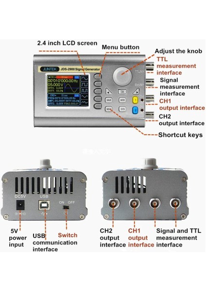 JDS2900 15MHZ Dds Çift Kanal Sinyal Jeneratörü