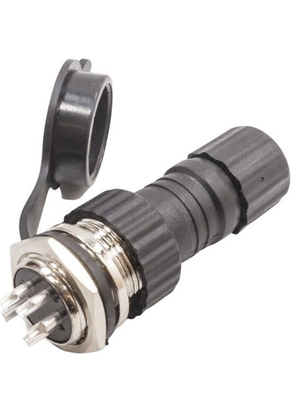 Gx-16 5-Pin Su Geçirmez Mike Konnektör - Panel Tipi