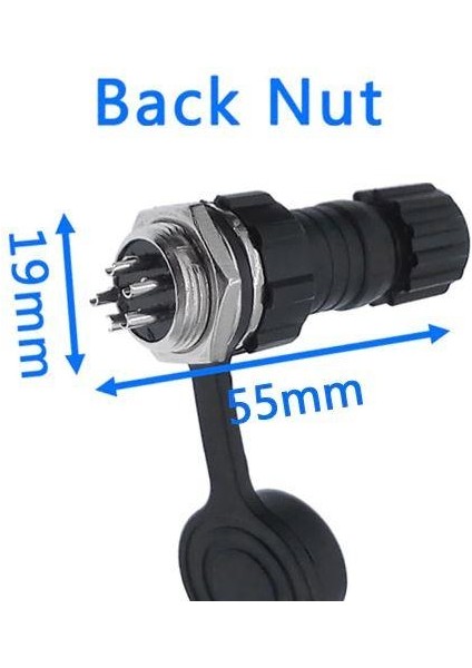 Gx-16 9-Pin Su Geçirmez Mike Konnektör - Panel Tipi modelleri