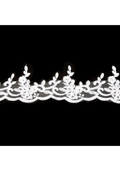 Fransız Dantel KB7662 13,5mt-Beyaz