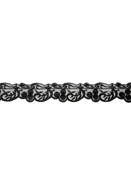 Tül Güpür 8080 9mt-Siyah