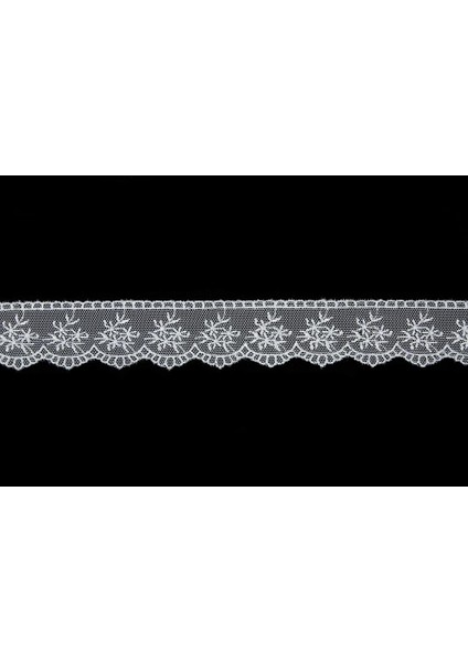 Tül Güpür 9152 9mt-Beyaz